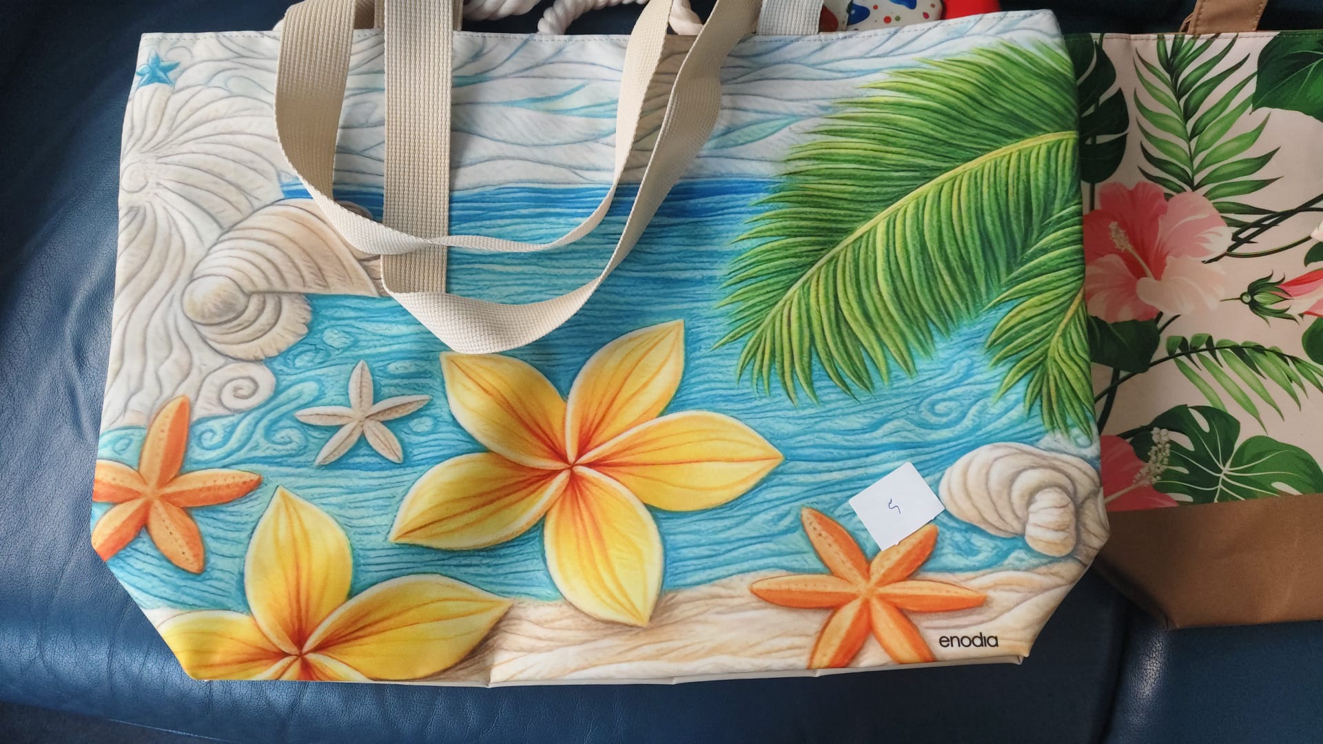 Kadın Plaj Çantası Büyük Boy Sarı Çiçekli Omuz Çantası - Günlük Yazlık Fermuarlı Çanta