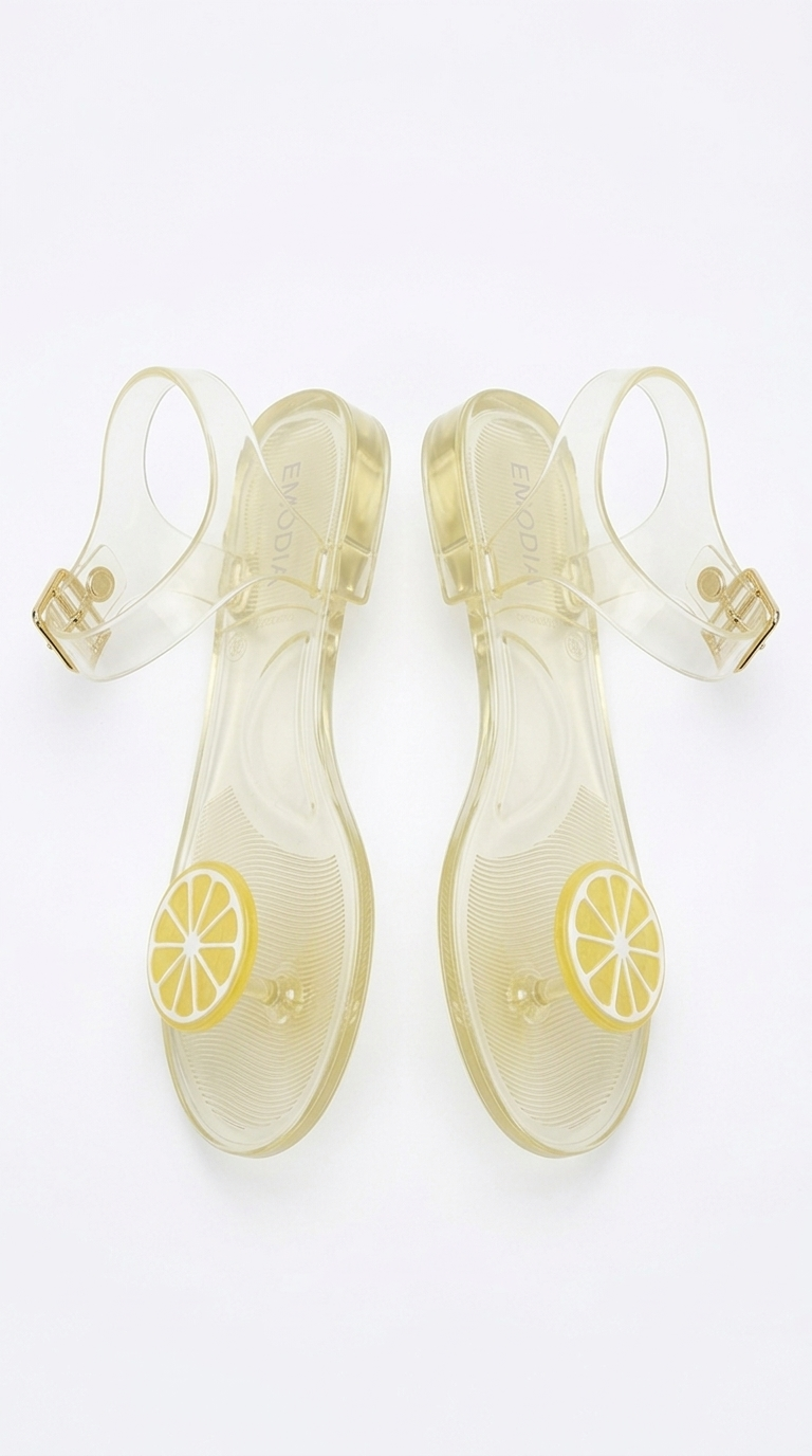 J-9003-4 Kadın Bal Sarısı Parmak Arası Terlik - Şık ve Rahat Yazlık Terlik