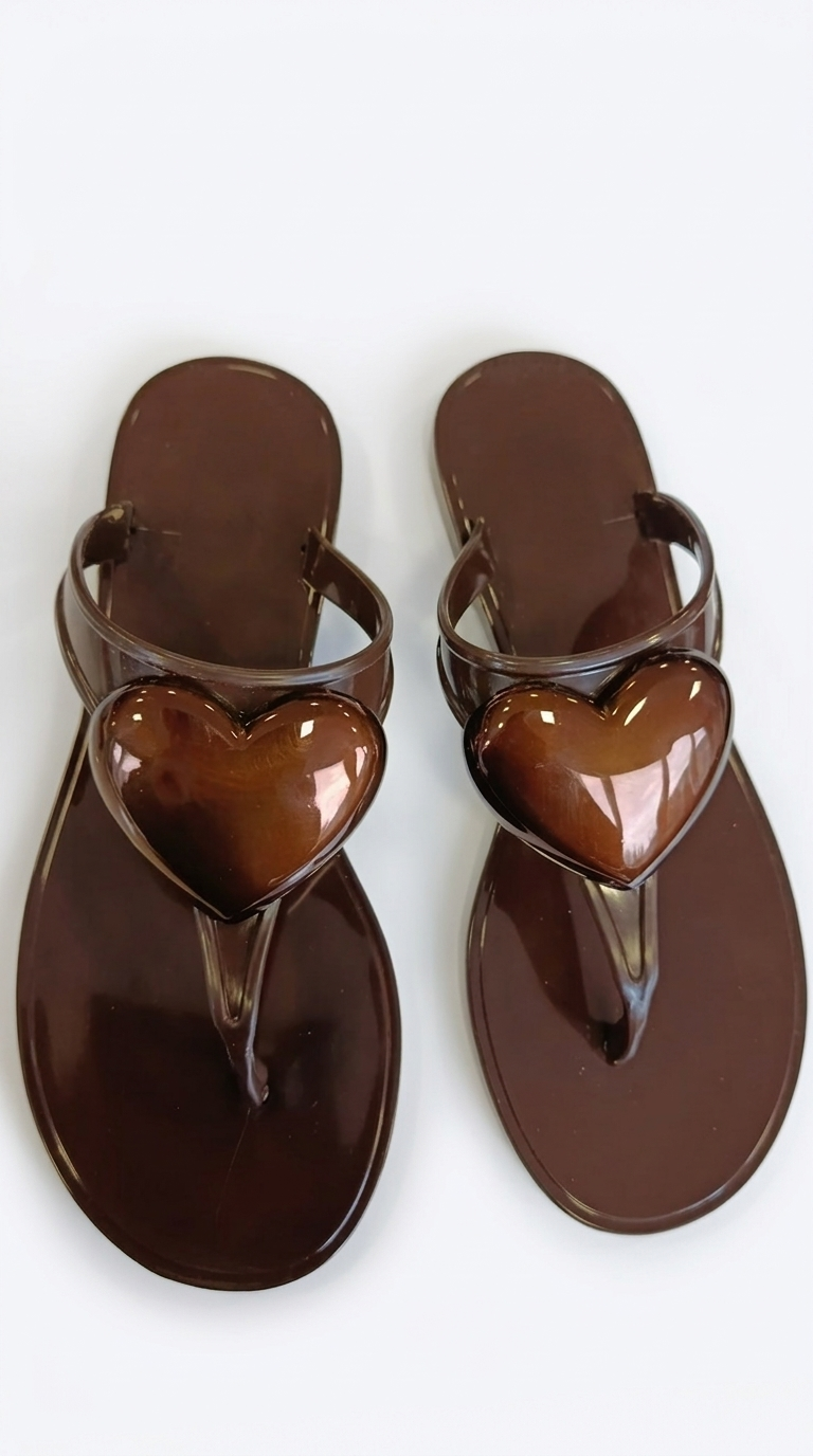 J-9003-6 Kadın Kahverengi Parmak Arası Terlik: Yazın En Doğal ve Rahat Hali!