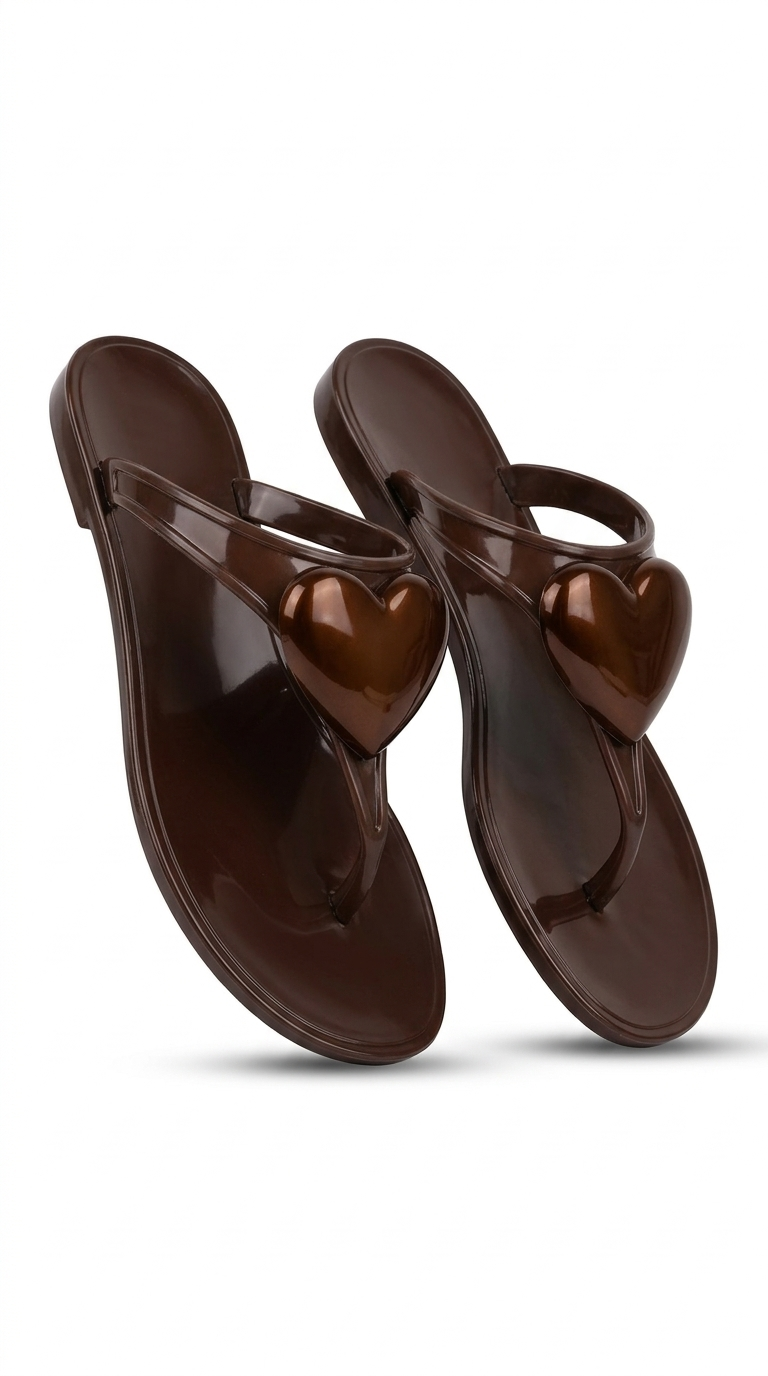 J-9003-6 Kadın Kahverengi Parmak Arası Terlik: Yazın En Doğal ve Rahat Hali!