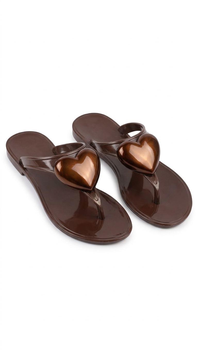 J-9003-6 Kadın Kahverengi Parmak Arası Terlik: Yazın En Doğal ve Rahat Hali!