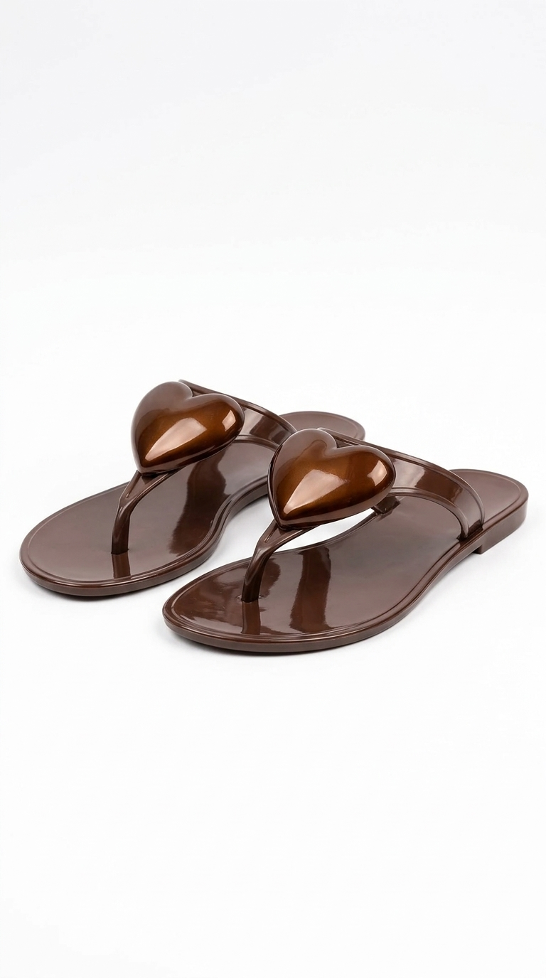 J-9003-6 Kadın Kahverengi Parmak Arası Terlik: Yazın En Doğal ve Rahat Hali!