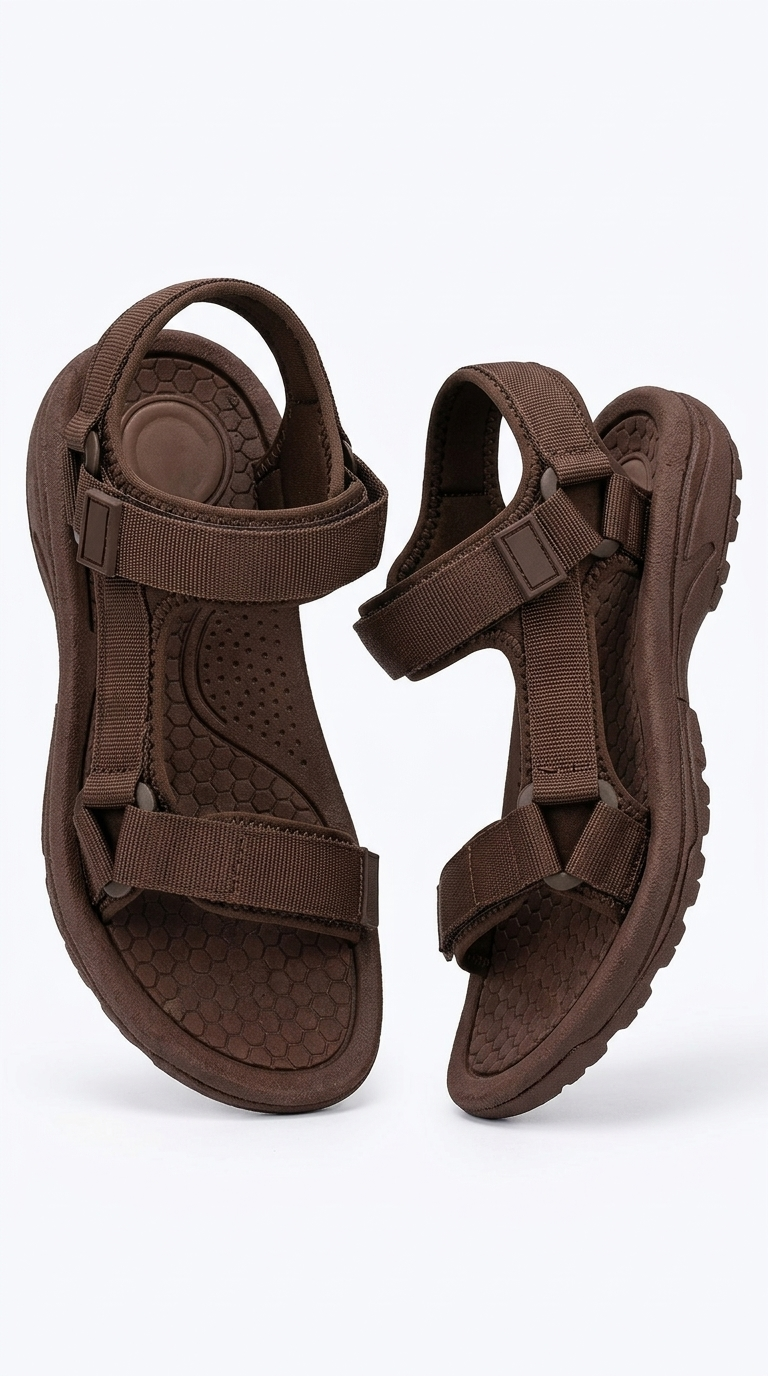 Kadın Kahverengi Outdoor Sandalet - Dayanıklı ve Konforlu Yürüyüş Sandaleti