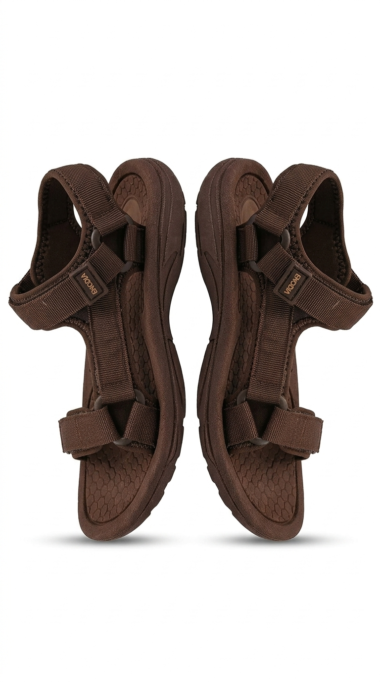 Kadın Kahverengi Outdoor Sandalet - Dayanıklı ve Konforlu Yürüyüş Sandaleti