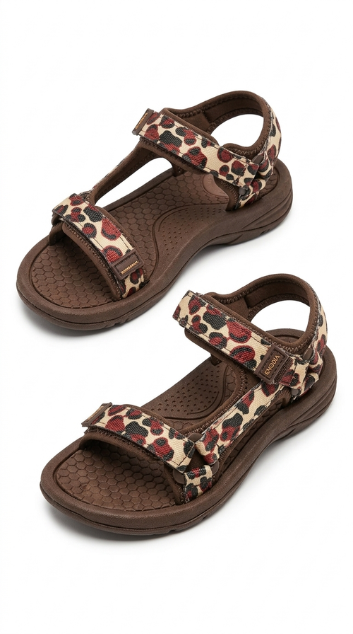 9013 Kadın Kahverengi Leopar Terlik: Stil ve Konforun Vahşi Uyumu!