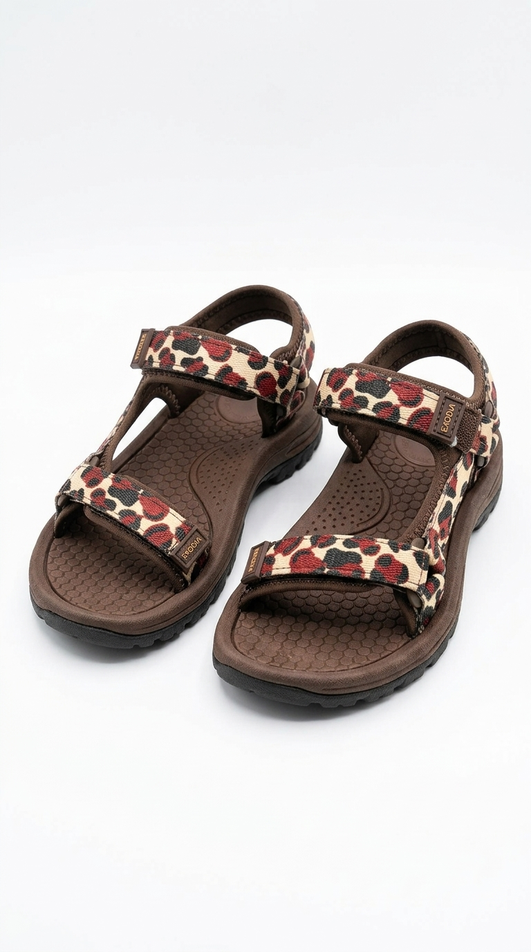 9013 Kadın Kahverengi Leopar Terlik: Stil ve Konforun Vahşi Uyumu!